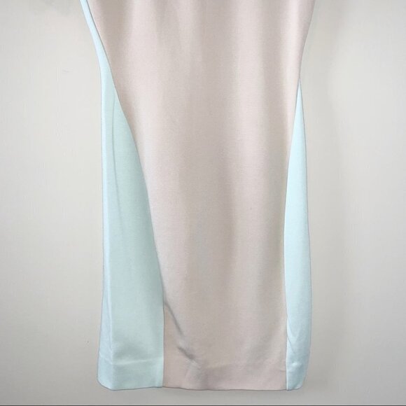 Aritzia Wilfred Mignonne Mini Dress Bodycon Stretch Short Sleeve colorblock XS - Picture 12 of 15